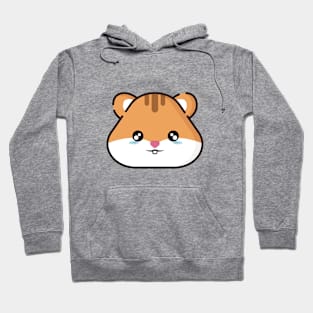 Orange Sad Hamster Hoodie